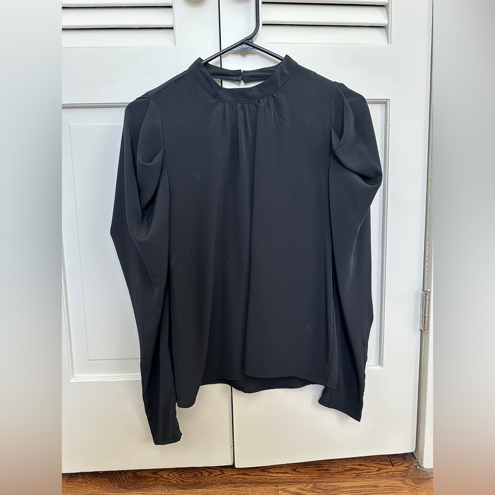 Top Shop Long Sleeve Chiffon Blouse. Size 4.